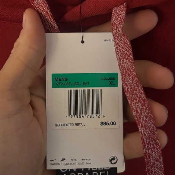 Nike USC Trojans 2024 Sideline Club Pullover Hoodie Mens XL Cardinal/Gold NWT - Picture 8 of 10